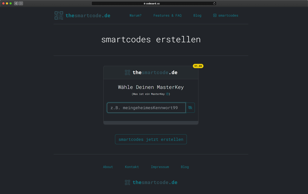 smartcodes erstellen