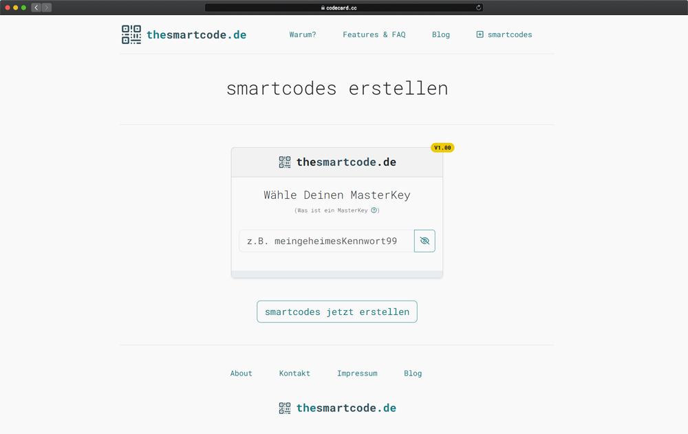smartcodes erstellen